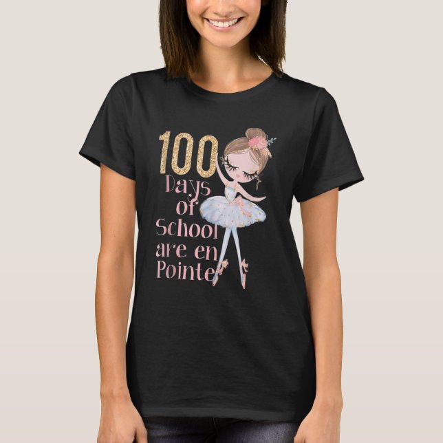 Camiseta Traje de Bailarina Dançarina de 100 Dias de Escola (Frente)
