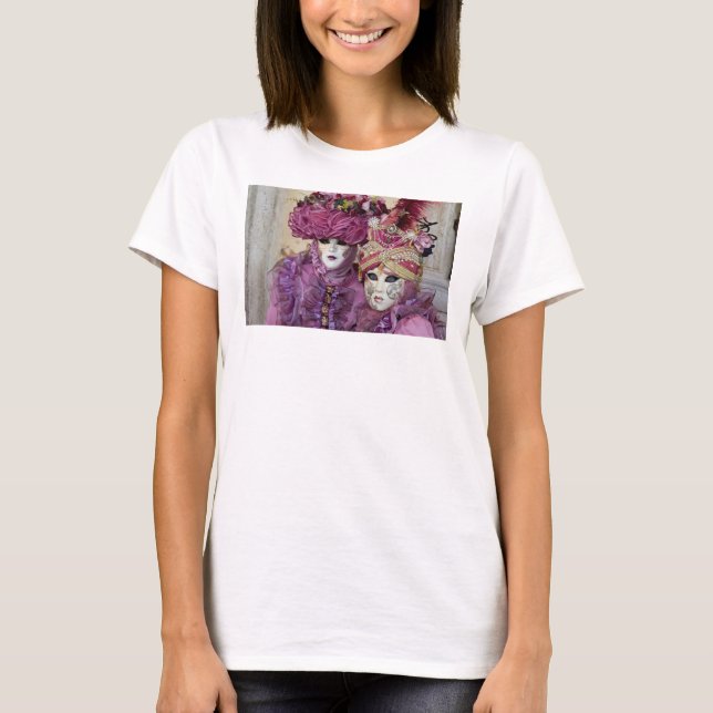 Camiseta Traje de Carnaval Roxo, Veneza (Frente)