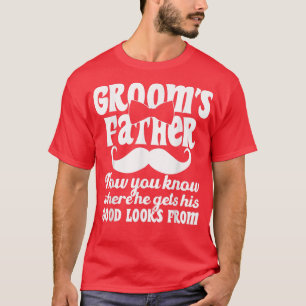 Camiseta Traje de casamento do pai do noivo masculino Pai d