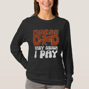 Camiseta Traje De Cavalo Pai Cavalo Equestre Vintage Fazend