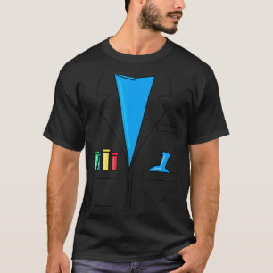 Camiseta Traje de Cientista Louco Fã de Química Diversão Ci