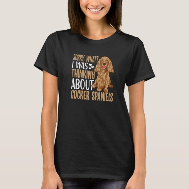 Camiseta Traje de Cocker Spaniel Cocker Spaniel (Frente)