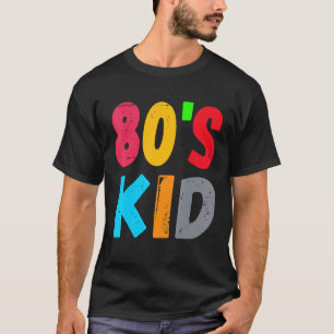 Camiseta Traje de criança dos anos 80 Vintage Retro
