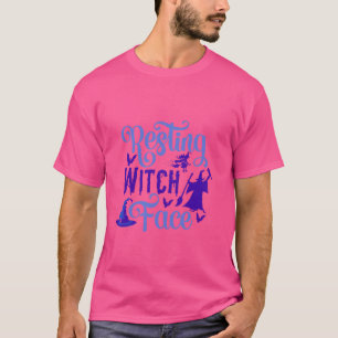 Camiseta Traje de Dia de as Bruxas engraçado de bruxa em re
