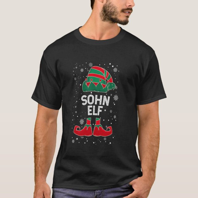 Camiseta traje de elfo de Natal SOHN ELF (Frente)