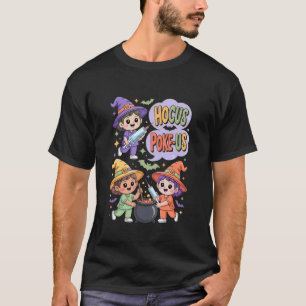 Camiseta Traje de Enfermeira Bruxa Hocus Poke-Us Humor de H