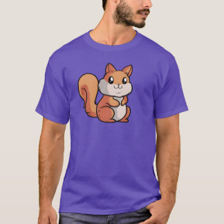 Camiseta Traje de Esquilo de Anime Kawaii Amigo Animal