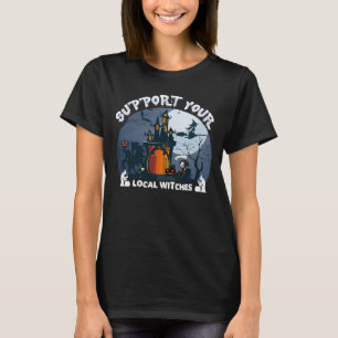 Camiseta Traje de Halloween da Coven das Bruxas Locais