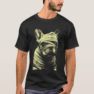 Camiseta Traje de Halloween de Bulldog Francês Assustador M