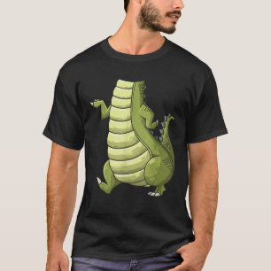 Camiseta Traje de Halloween de Crocodilo Sem Cabeça Legal E