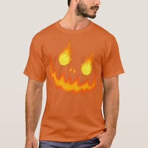 Camiseta Traje de Halloween Jackolanterna Scary Fire Pum