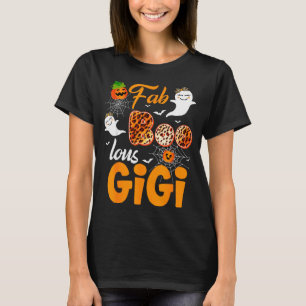 Camiseta Traje de Halloween Leopardo Fab Boo Lous Gigi Soky