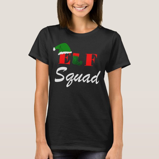 Camiseta Traje de harmonização do Natal da família do (Frente)