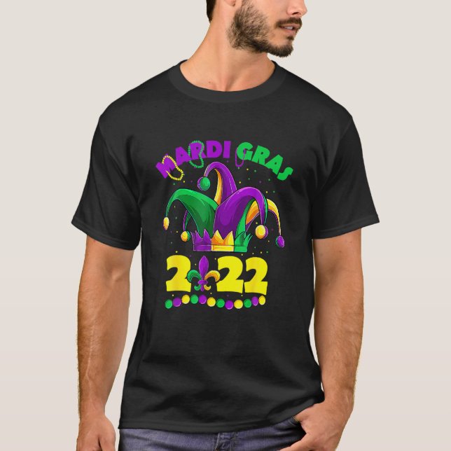 Camiseta Traje de Jester Mardi Gras 2022 (Frente)