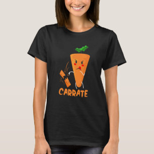 Camiseta Traje de Karate de Cenoura Carrate para Veganos Fa
