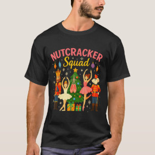 Camiseta Traje de Natal da Equipe do Quebra-Nozes de Ballet