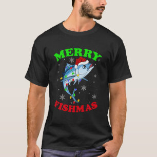 Camiseta Traje De Natal Pescador Pesca Divertido Papai Noel