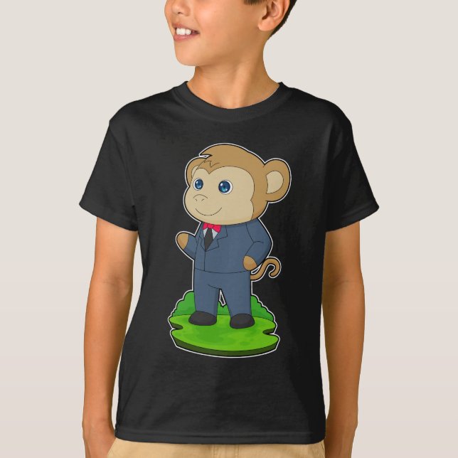 Camiseta Traje de noiva macaco Groom (Frente)