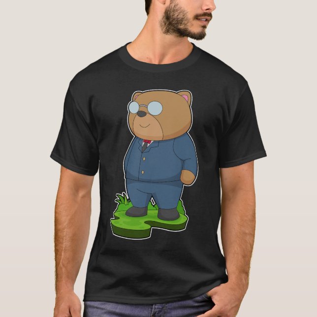 Camiseta Traje de noivo urso (Frente)