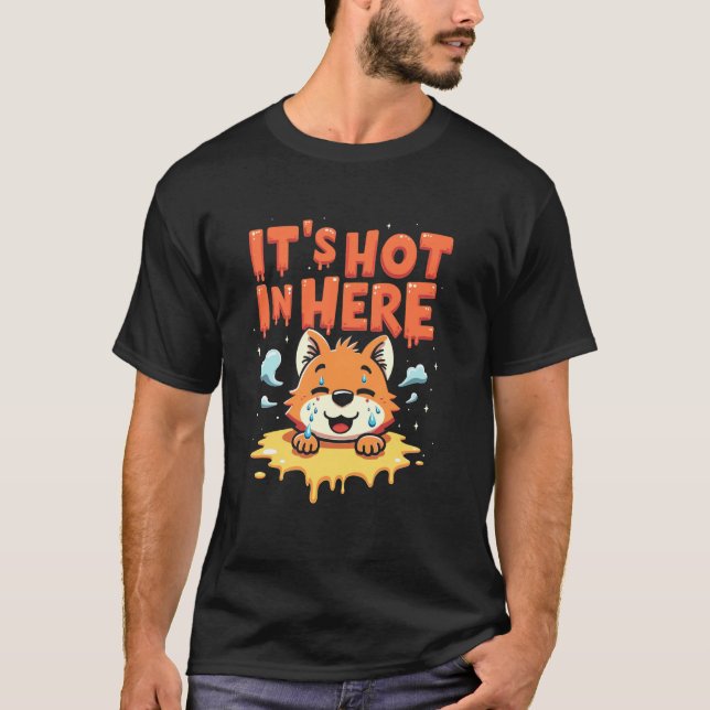 Camiseta Traje de Pelúcia Fandom Furry Performance de Fanta (Frente)