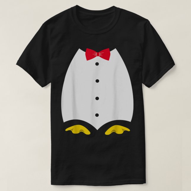 Camiseta traje de pinguim para crianças Penguin Tuxedo Hall (Frente do Design)