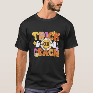Camiseta Traje de professora fantasma Retro Trick Or Teach