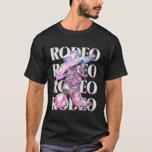 Camiseta Traje de Rodeio de Cowgirl Country Concerto Disco