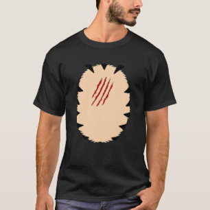 Camiseta Traje de tigre laranja riscado DIY quickie