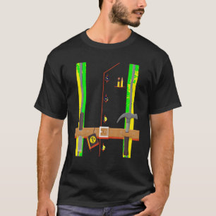 Camiseta Traje de Trabalhador de Construção para Meninos Ha