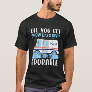 Camiseta Traje de trabalhador postal de folga por causa de 
