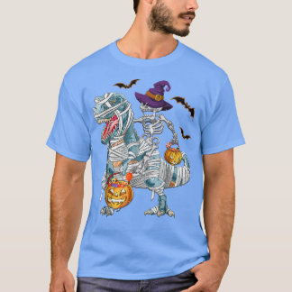 Camiseta traje de um dinossauro Esqueleto Andando Mummy Din