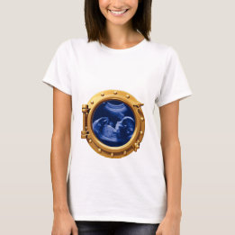 Camiseta Traje do Dia das Bruxas da gravidez do unltrasound