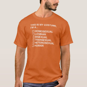 CAMISETA TRAJE HUMANO DE ESCOLHA MÚLTIPLA DO DIA DAS BRUXA