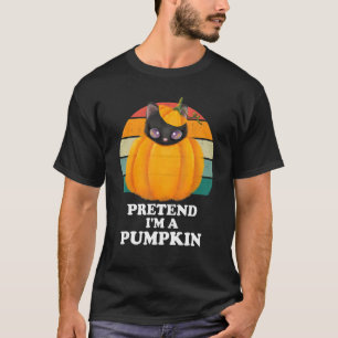 Camiseta Traje Humano Eu Sou Um Gato Traje De Abóbora Festa