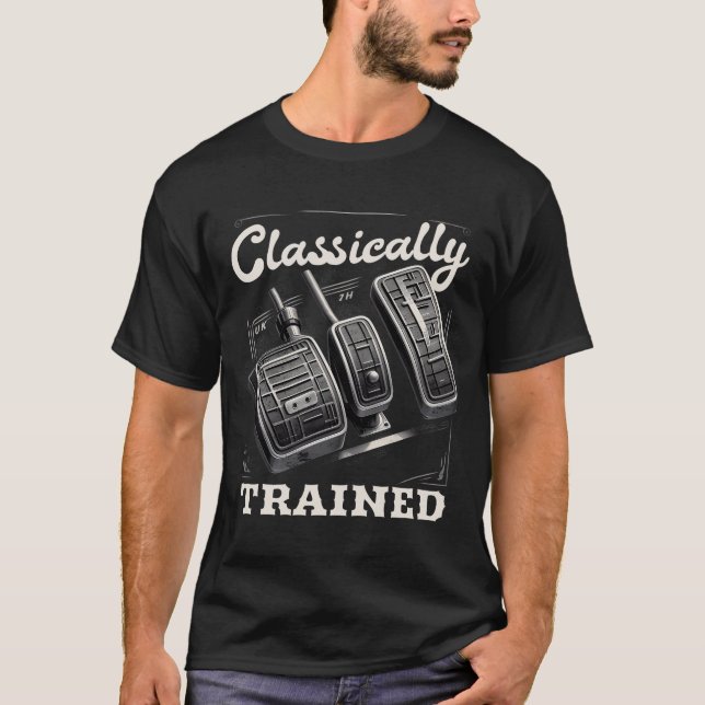 Camiseta Traje manual com três pedais treinados Classicamen (Frente)