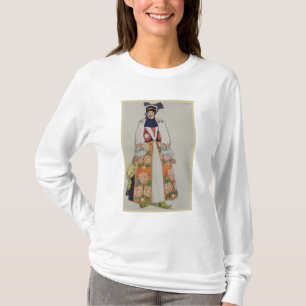 Camiseta Traje o design para uma mulher do camponês, de