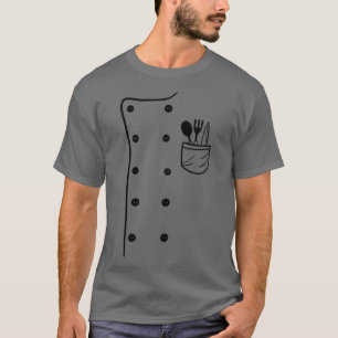 Camiseta Traje uniforme de cozinheira de chef halloween