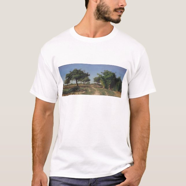 Camiseta Trajeto através das árvores de maçãs (Frente)