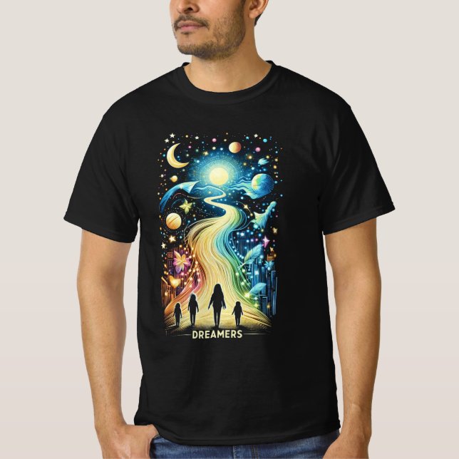 Camiseta Trajetores de luz (Frente)