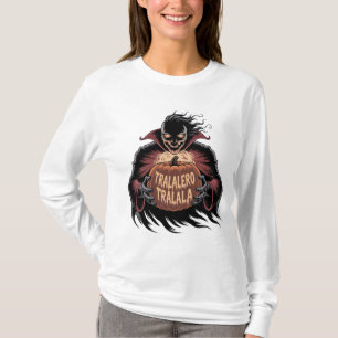 Camiseta Tralalalero Tralala Vampiro Pumpkin Halloween Mulh