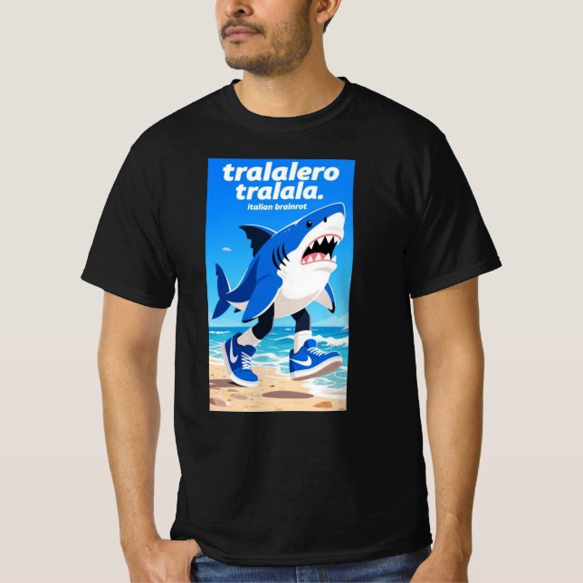 Camiseta tralalero tralala "italian brainrot"  (Frente)