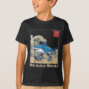 Camiseta Tralalero Tralala Japonês Tubarão Engraçado Bra It