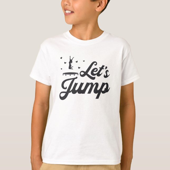 Camiseta Trampoline do vamos Jump Gymnast Engraçado Trampol (Frente)
