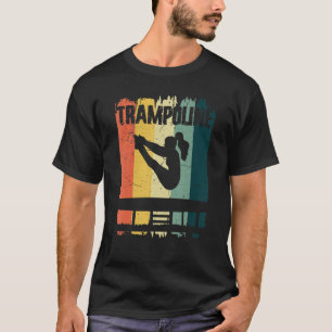 Camiseta Trampoline Gymnastic Sport, Retro Vintage Sunset,