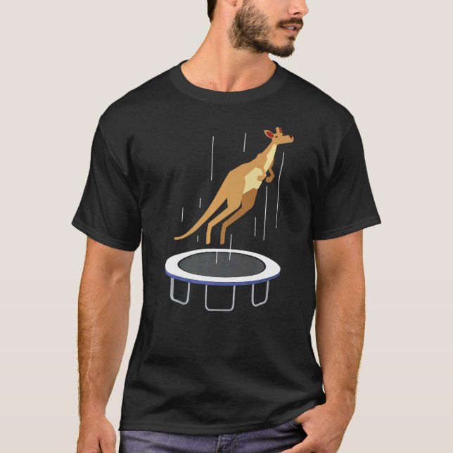 Camiseta Trampoline Kangaroo Willife Animal Austrália (Frente)
