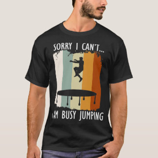 Camiseta Trampoline Ocupado Saltando Trampolinista