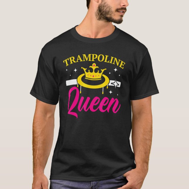 Camiseta Trampoline Queen Jumping Trampoliner Trampolining (Frente)