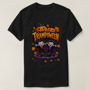 Camiseta Trampoween Crianças Vampiras Trampolim de Hallowee