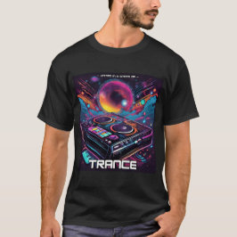 Camiseta Trance Music - DJ Deck Design - EDM - TECHNO -