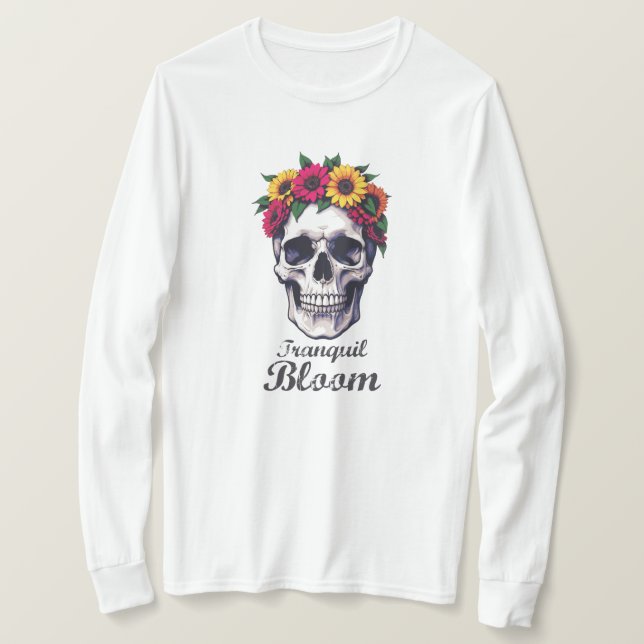 Camiseta Tranquil Bloom (Frente do Design)